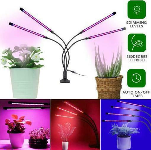 Notorious Follow us entrepreneur Φωτιστικό Ανάπτυξης Φυτών - Λάμπα Θερμοκηπίου 80x LED Εσωτερικού Χώρου 360º  Full Spectrum 4 x - Plant Grow Panel Light